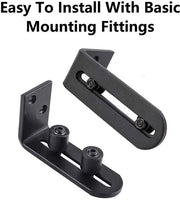 Guida per Porte Scorrevoli Adattabile - Guida per Porte - Guida per Pavimento - Acciaio di Carbonio - Nylon PA66 - 2 Pezzi