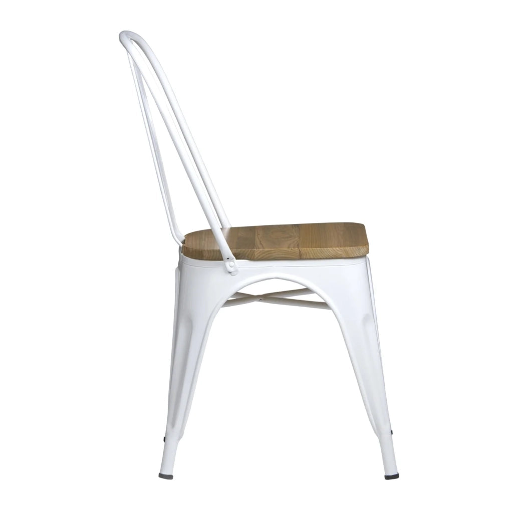 LÚZETE - SEDIA IN LEGNO BIANCA JOSEPHINE