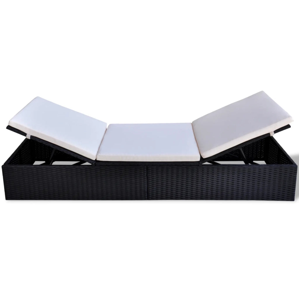 Lettino Nero polyrattan