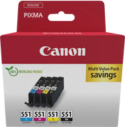 Canon 6509B015 cartuccia d'inchiostro 1 pz Originale Nero, Ciano, Magenta, Giallo