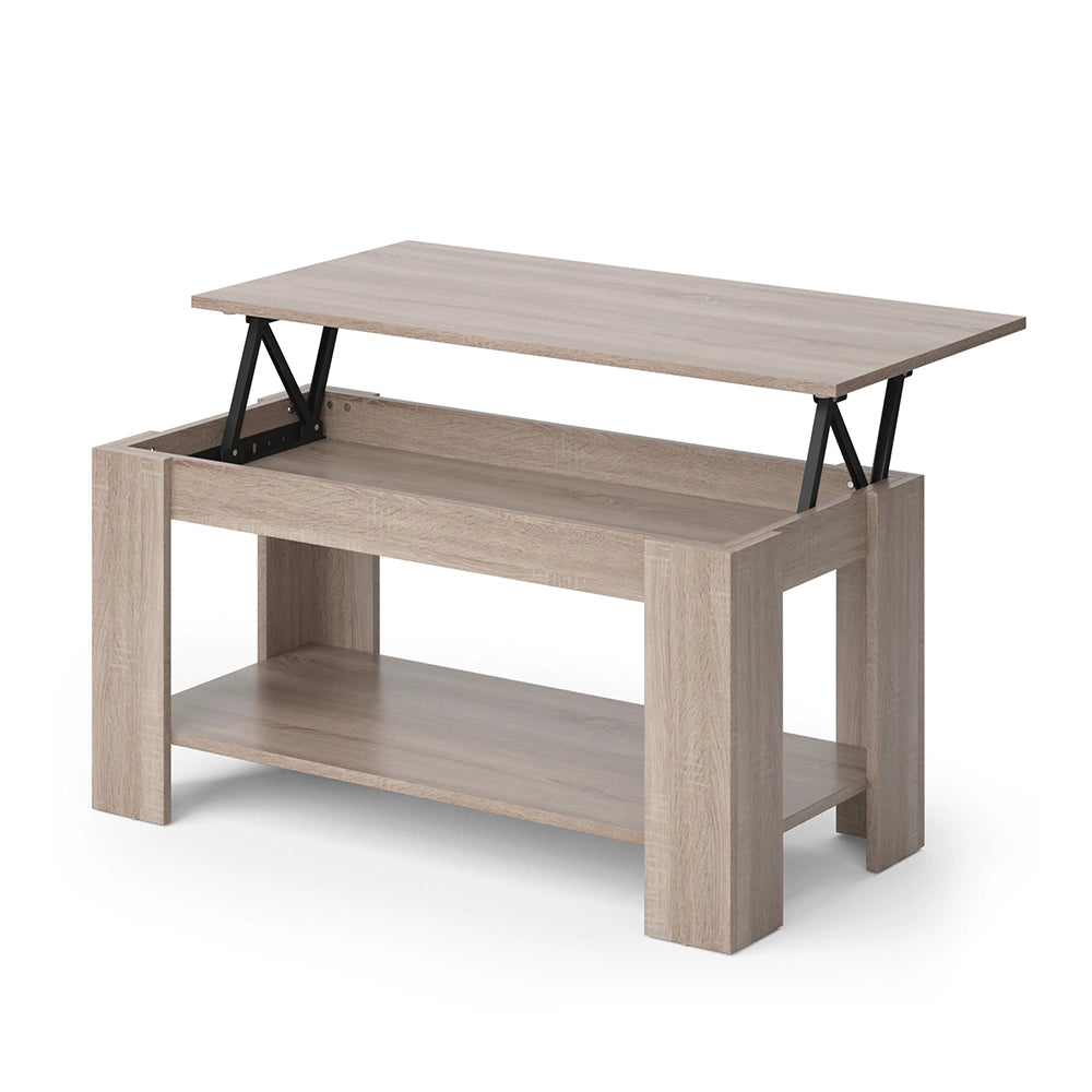 Vicco Tavolino soggiorno Sonoma 100 x 50 cm con funzione di sollevamento