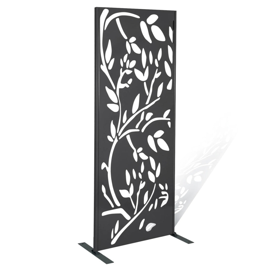 IDMarket - Pannello decorativo universale 150 x 50 CM LIS grigio