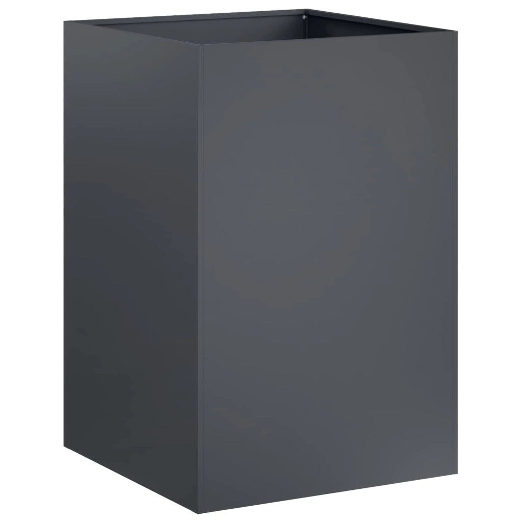 Vaso da giardino 2 pz Antracite 50 x 50 x 75 cm 8005391