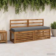 Cuscini per Panchina a 2 Pezzi SOEST 2 pz 100% Poliestere Blu 949845