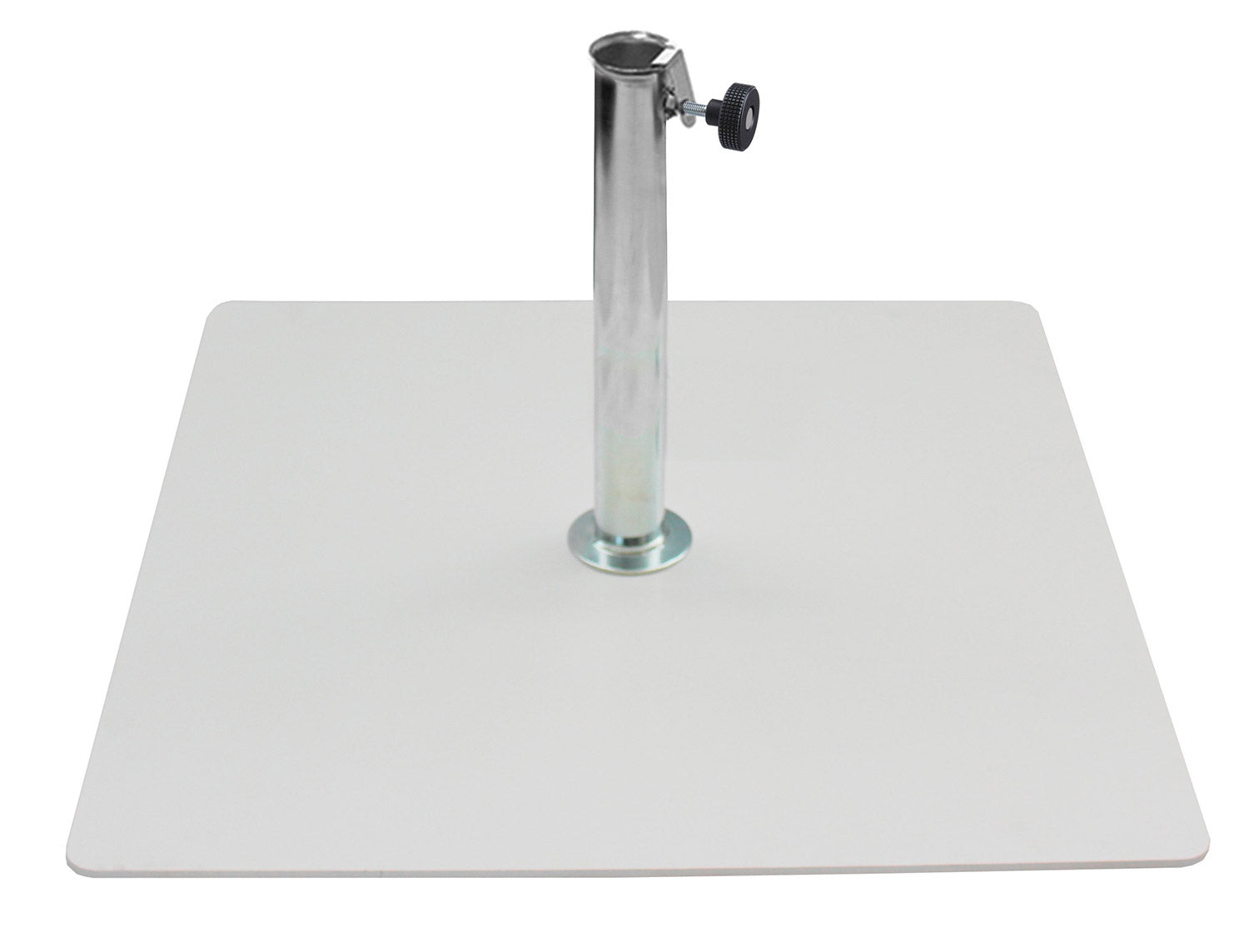 Base per Ombrellone da Giardino 20 Kg per Tubi Ø38mm in Metallo Bianco