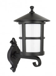 Applique da esterno SU-MA Cordoba nera 1 luce E27 IP23