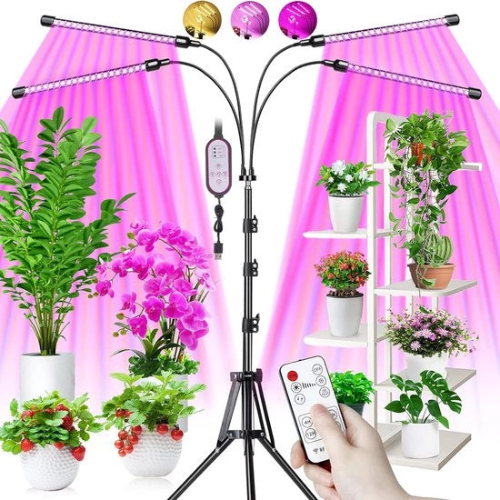 Luce per Piante / Luce per Crescita delle Piante / [Classe di Efficienza A+++] - UNA PIANTA PIÙ SALVA / Luce LED Indoor Efficace
