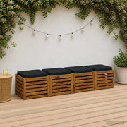 Cuscini per Sedia in 4 Pezzi VUGHT 4 pcs 100% Poliestere 946244