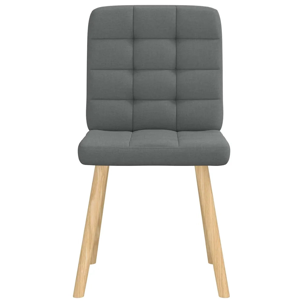 Sedie da Pranzo 6 pz Grigio Scuro in Tessuto 3315462