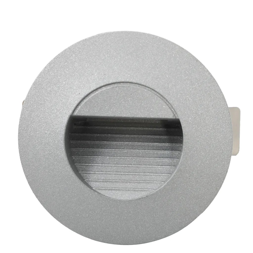 Lampade da Parete da Esterno a LED 6 pz 2 W Argento Rotonde 45655