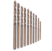 Set di punte per trapano HSS-CO M35 - 10 pezzi - punte a cobalto - acciaio inossidabile - alta qualità - affilato e duraturo - trapano