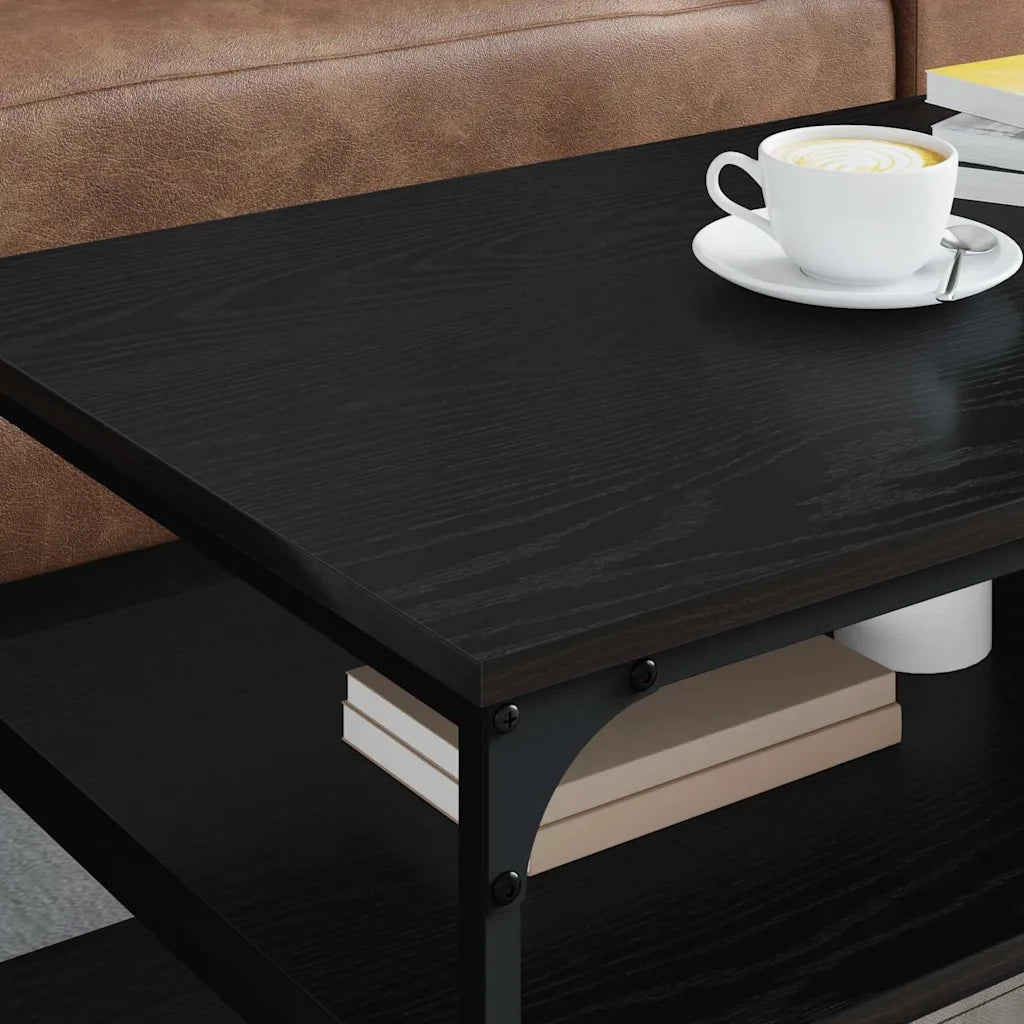 Tavolino da salotto | Tavolino da caff¨¨ | Tavolino da Soggiorno Rovere Nero 100 x 50 x 45 cm