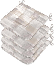 Set 4 Cuscini Sedia Cotone Con Lacci Lavabili Morbidi Universali Coprisedia Shabby Chic Moderno