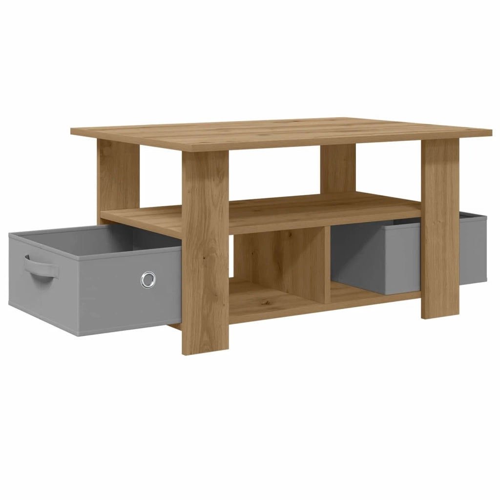Tavolino da salotto Rovere artigianale 77 x 55 x 42 cm