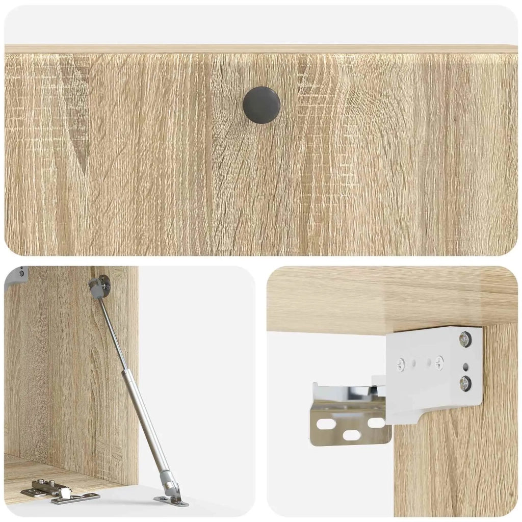 Mobile Porta TV da Muro 98 x 31 x 30 cm Rovere Sonoma