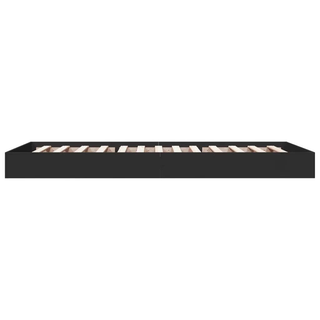 Giroletto-Struttura Letto Nero 75x190 cm in Legno Multistrato 794475