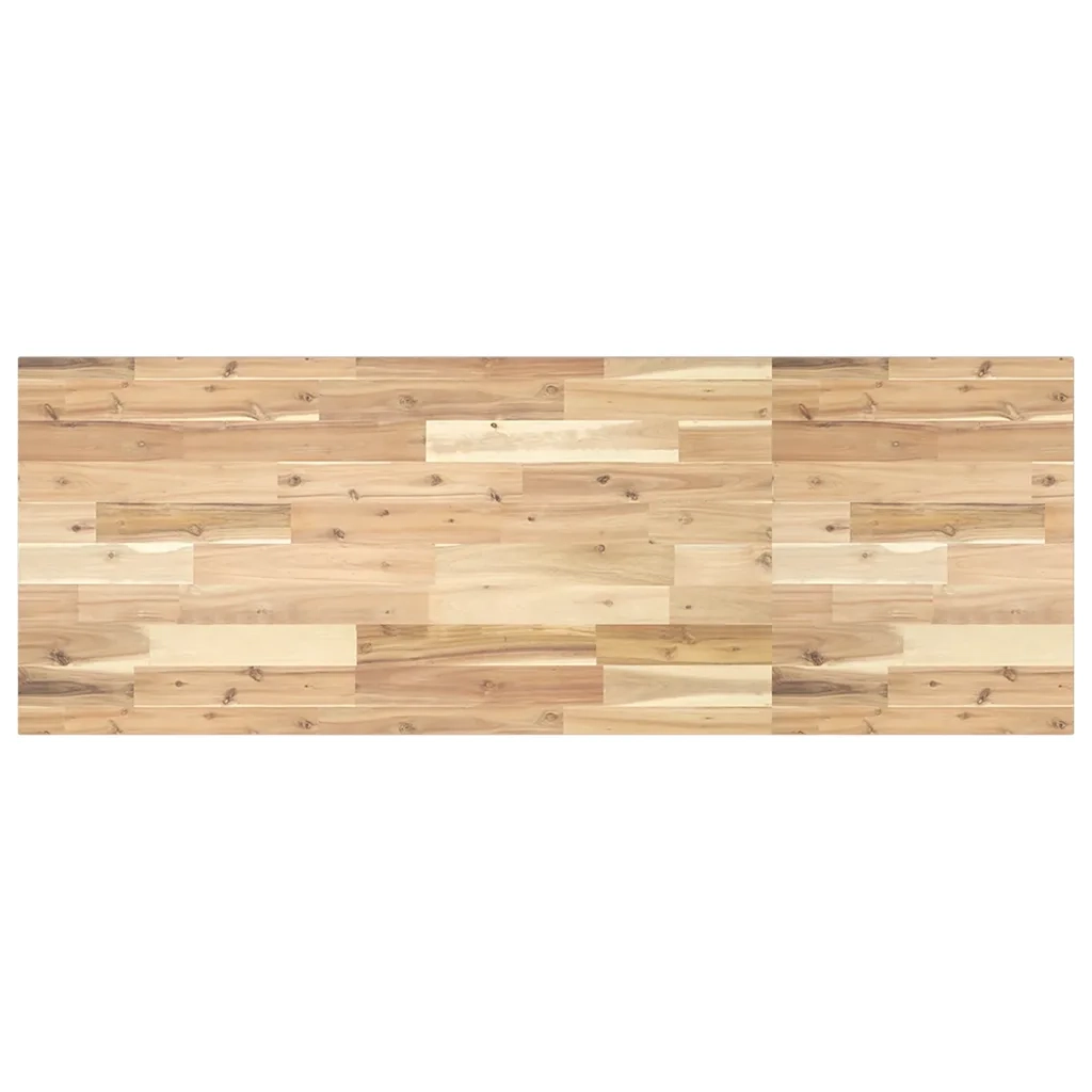 Piano Tavolo Rettangolare 160x50x2cm Legno Massello di Acacia 4008755
