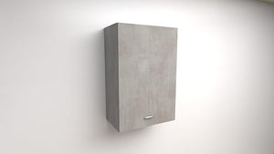 Pensile con 1 Anta SPEDIZIONE A Kit Le Misure Si intendono Altezza X Larghezza X profondità 72X45X33 Colore CEMENTO