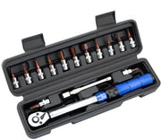 Set di chiavi a 16 pezzi 1/4 pollice a dente a 60° - Chiave a gomito regolabile a doppia vite - Kit di attrezzi di manutenzione
