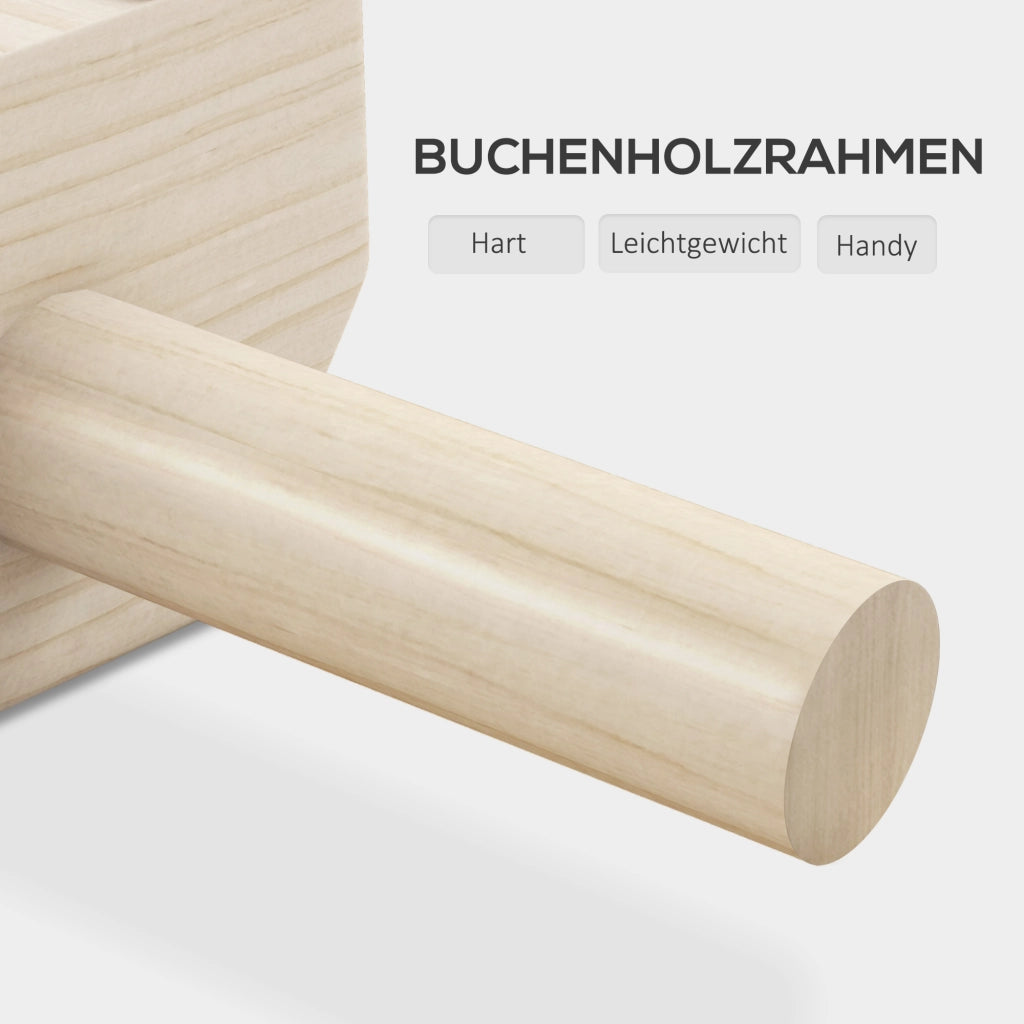 Sbarre per push-up ¨C zephmum ¨C 2 pezzi, legno di faggio, 30x13x10 cm, colore naturale