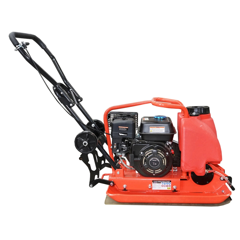Piastra vibrante C100-A con superficie di lavoro 690x460mm, motore norma euro 5, 196CC/6.5HP, 5400 rpm 106Kg con serbatoio acqua Breckner Germany