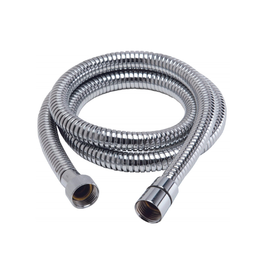 Tubo flessibile doccia nickel cromato 1,5 doppia aggraffatura acqua vasca conico