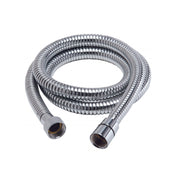 Tubo flessibile doccia nickel cromato 1,5 doppia aggraffatura acqua vasca conico