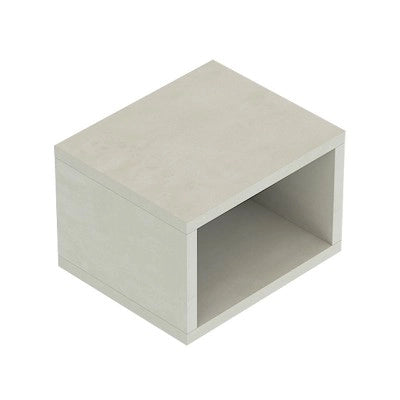 Mensolone bagno 60 cm grigio chiaro con vano a giorno per lavabo da appoggio Master
