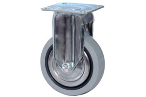 Ruota Piroettante In Gomma Piastra 60X60 Fiss Diametro 6 0 - Masidef