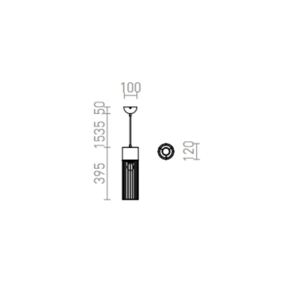 Lampadario BURTON a sospensione calcestruzzo 230V E27 42W