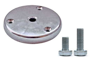 Flangia Di Fissaggio In Plastica D75+2Viti Argento Cromo Set 5 Pezzi - Masidef