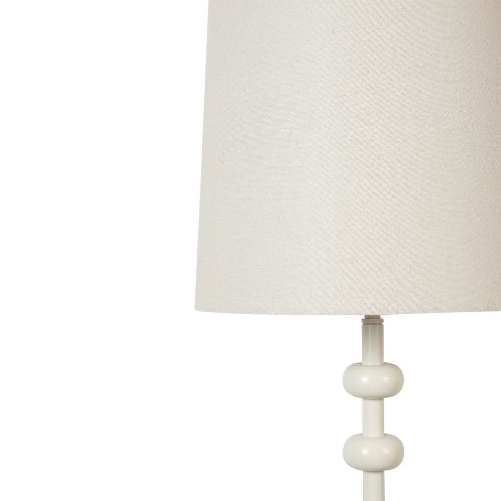 Lampada da terra moderna con paralume in lino e base in metallo con dettagli in bianco ufficio soggiorno camera da letto