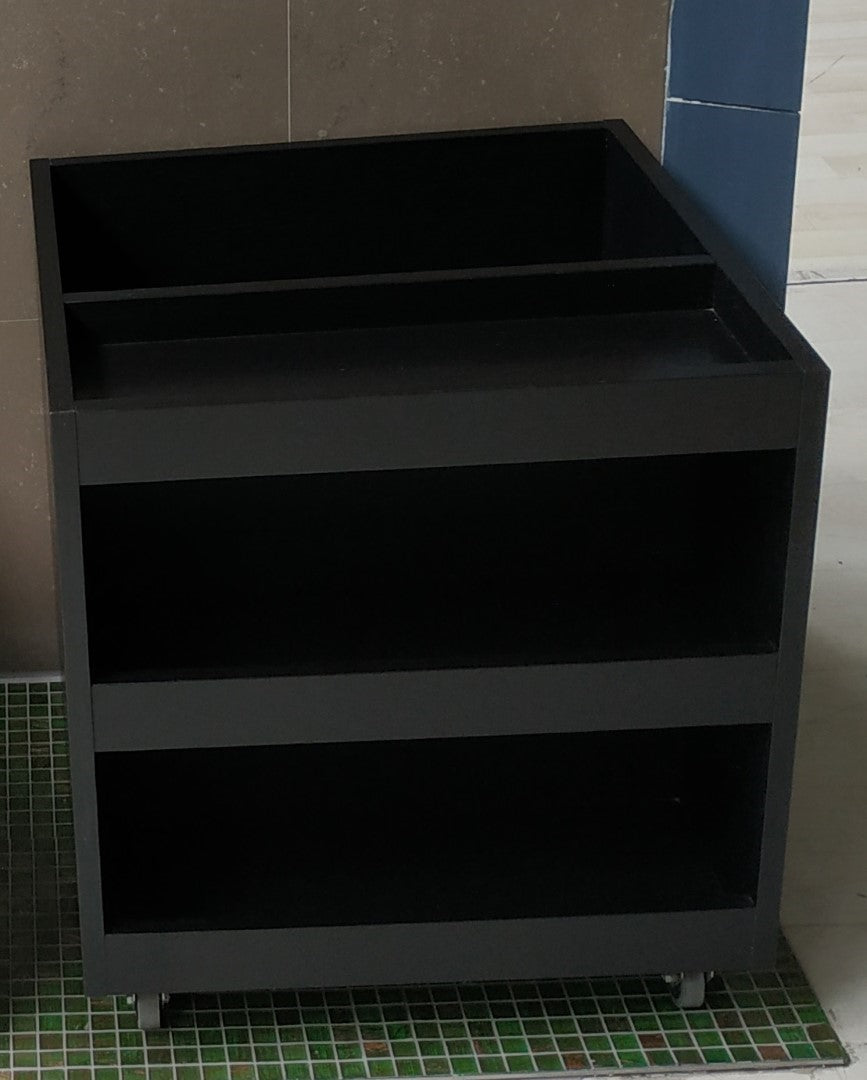Carrello Porta Biancheria Con Vaschetta Porta Oggetti - Antonio Lupi