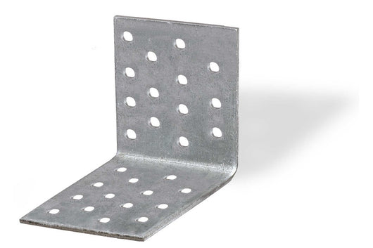 Giunto Ad Angolo Forato Mm 2,5 60X60X60 Zincato Set 2 Pezzi - Masidef