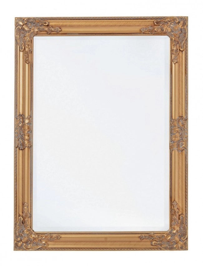 Specchio Legno Oro Classico da Interno 62x82 cm - HALL