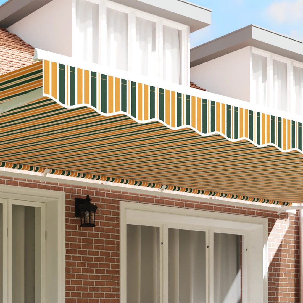 Tenda Valance per telaio da 6 m Verde e Gialla 5.8x0.2 m