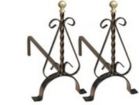 Alari Grandi Per Camino 41X15X40H Artiginaferro - Artigianferro