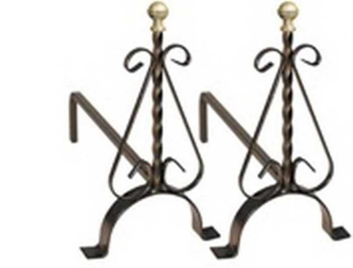 Alari Grandi Per Camino 41X15X40H Artiginaferro - Artigianferro