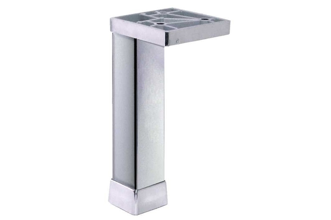 Piedino Quadro In Metallo Con Flangia Triangolare H120Mm Cromo - Masidef