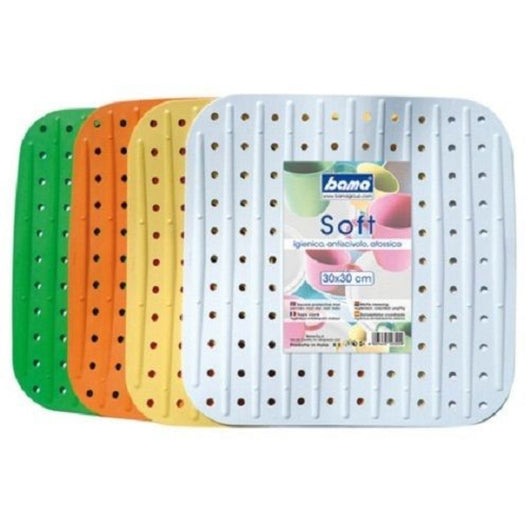 Tappeto Lavello Soft 3 Pezzi Bianco Giallo Verde Carota 30X30X30 Cm - Bama