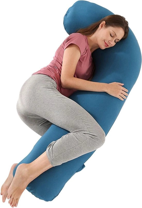 Cuscino multifunzionale in cotone per adulti - supporto e comfort per gravidanza, allattamento e posizione laterale