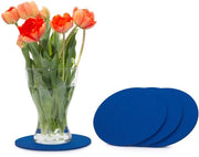Sottopiedini in veltro di circa 25cm confezione da 4 (colore selezionabile) blu - sottopiedini in veltro per tavolo e bar come sottopiedini per bicchieri e bicchieri per vetro e vetro