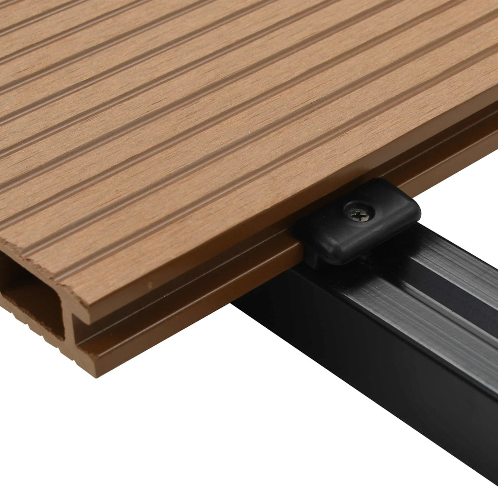 Pavimento da Deck 90 pcs Colore Teak WPC 3444787