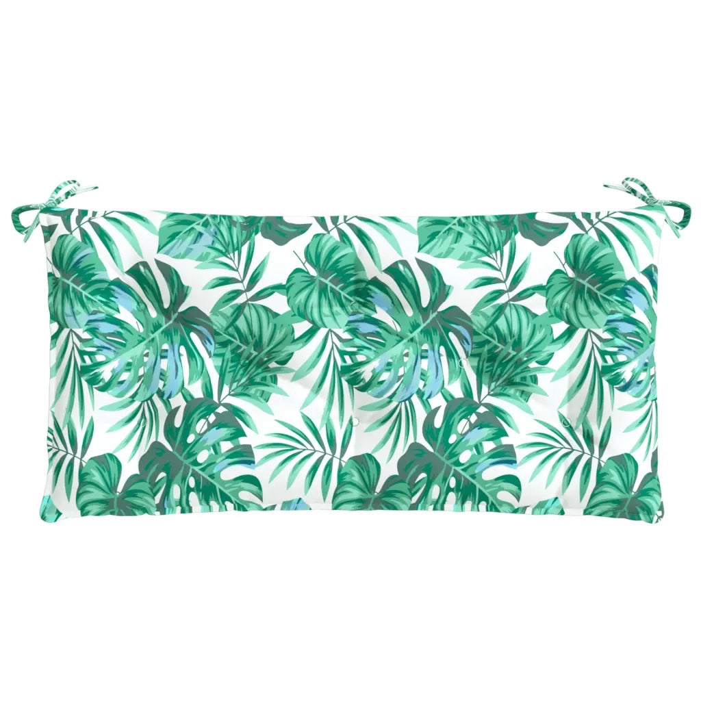 Cuscino Panca Giardino a Foglie 110x50x7 cm in Tessuto Oxfordcod mxl 115602