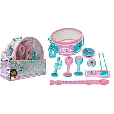 Lexibook - Set musicale Gabby and the Magic House - 7 strumenti - Conservazione nel tamburo