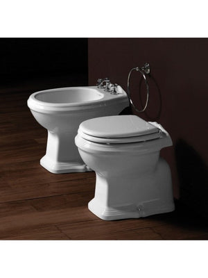 Bidet Arcade Predisposto 3 Fori Con Brida A Pavimento Ar823 Ceramica - Simas