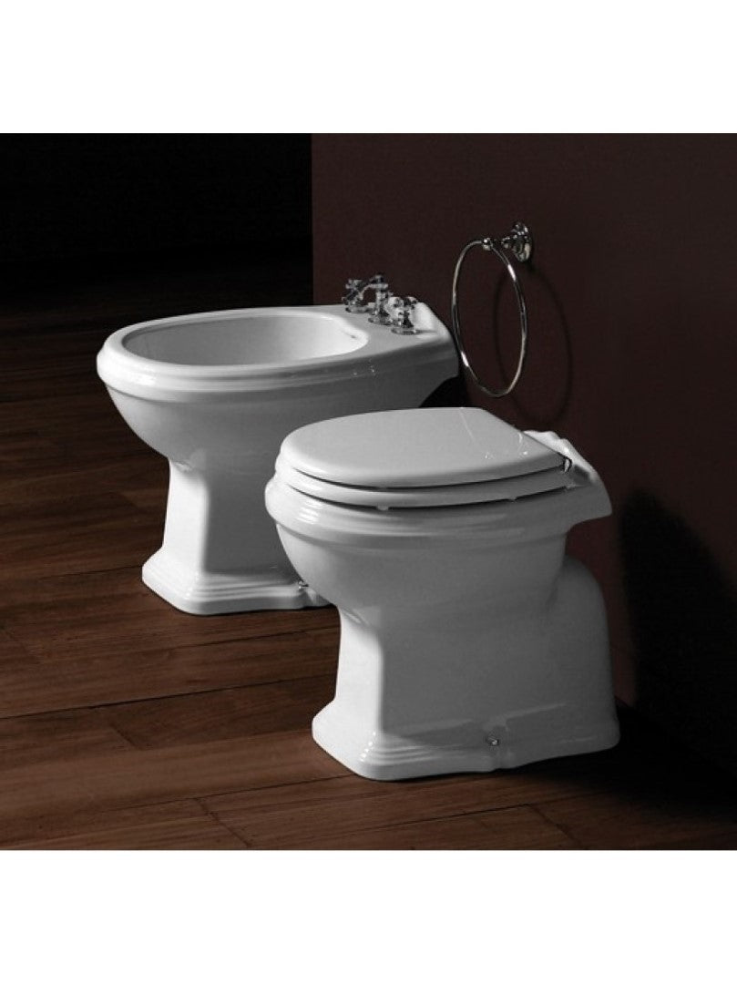 Bidet Arcade Predisposto 3 Fori Con Brida A Pavimento Ar823 Ceramica - Simas