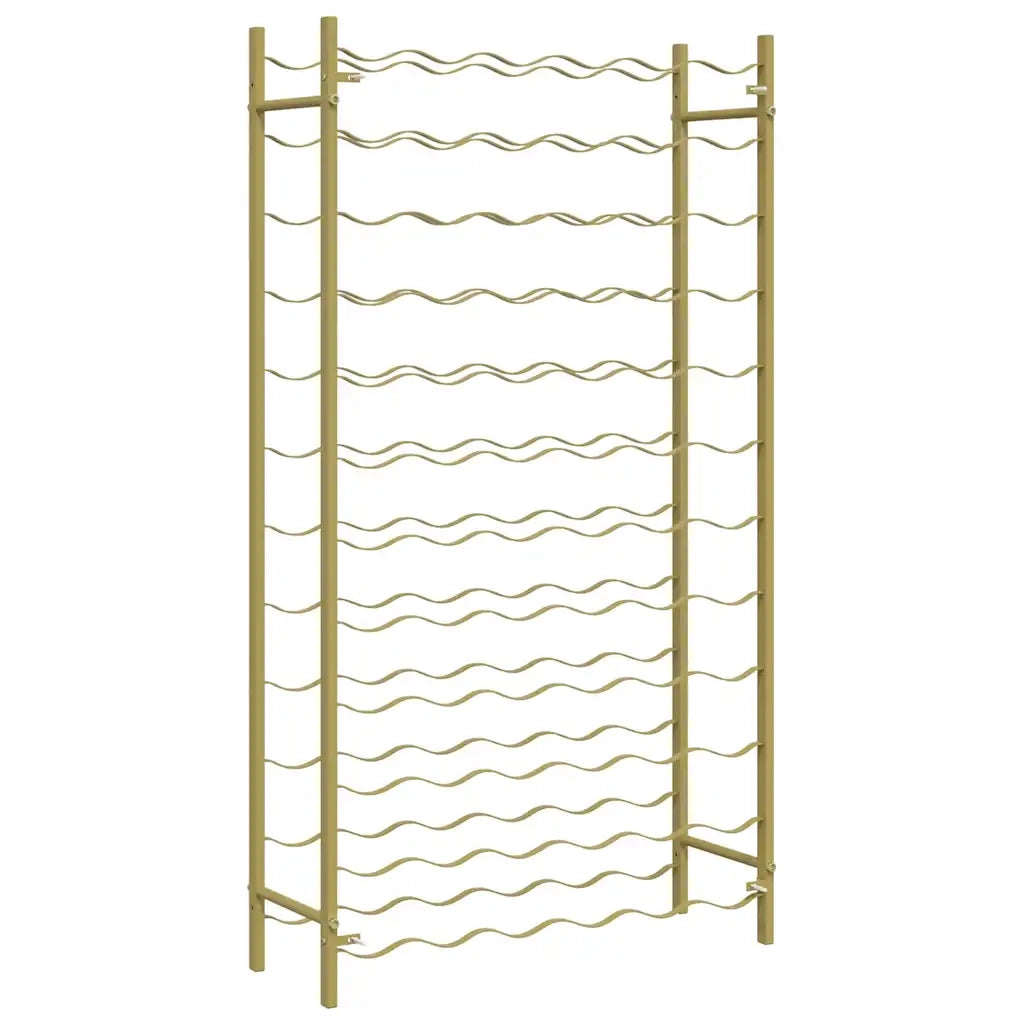 Portabottiglie per 72 Bottiglie Metallo Oro CFW1057420