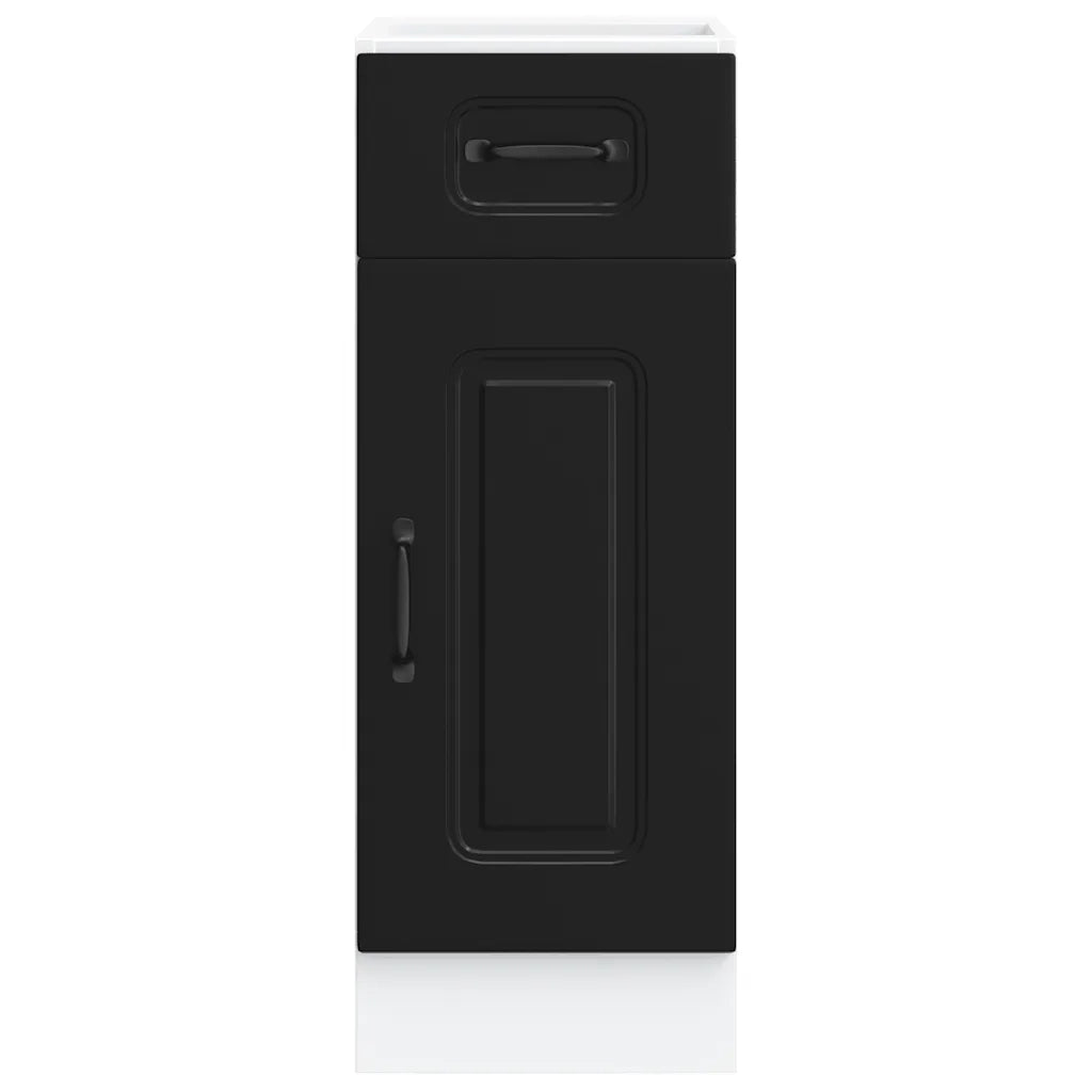 Base da Cucina Kalmar Nero in Legno Multistrato 853458