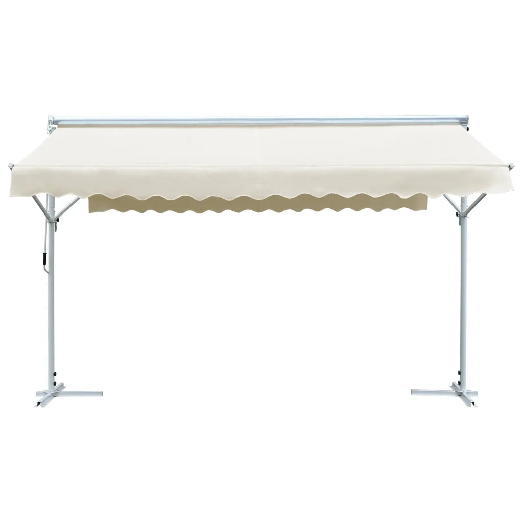 Tenda da Sole a Gazebo-Tenda da giardino 4x3 m Crema